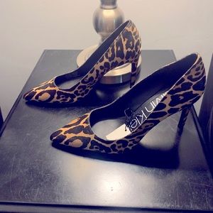 Ladies Calvin Klein Leopard Pumps
